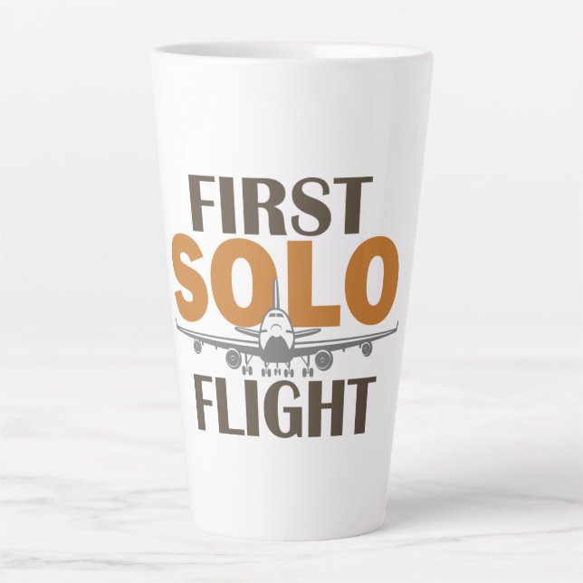 Tasse Latte Premier vol solo  (Devant)