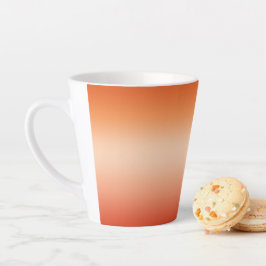 Tasse Latte Pretty Ombre Hot Summer Orange & Apricot Gradient