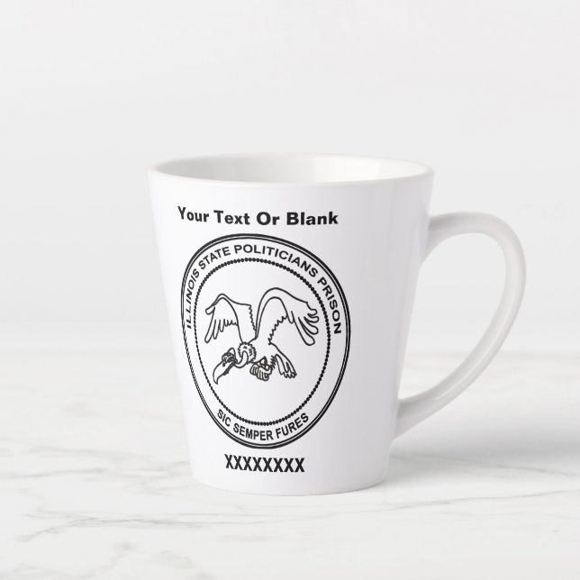 Tasse Latte Prison des politiciens de l'Illinois (Droite)