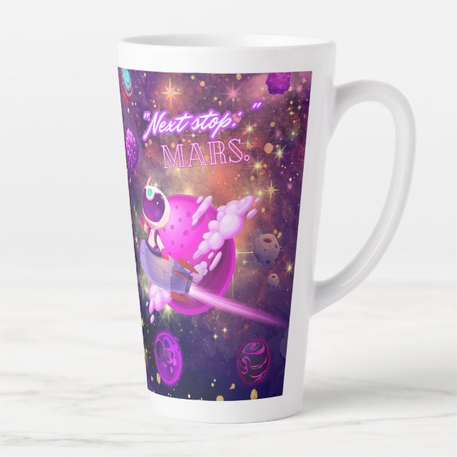 Tasse Latte Prochain arrêt Mars (Droite)