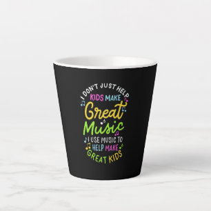 Tasse Latte Professeur de musique - Aidez les enfants à faire