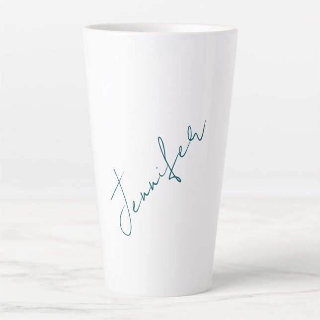 Tasse Latte Professional elegant modern minimalist plain (Devant)