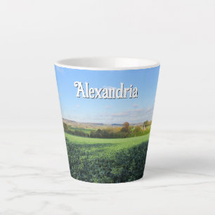 Tasse Latte Promenade d'automne dans le pays - Petite personna