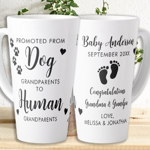 Tasse Latte Promu De La Révélation Des Bébés Humains Des Grand
