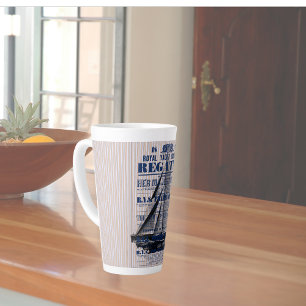 Tasse Latte Publicité vintage Yacht Regatta