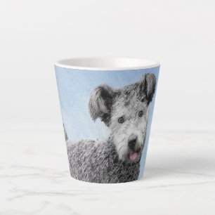 Tasse Latte Pumi Peinture - Cute Original Chien Art
