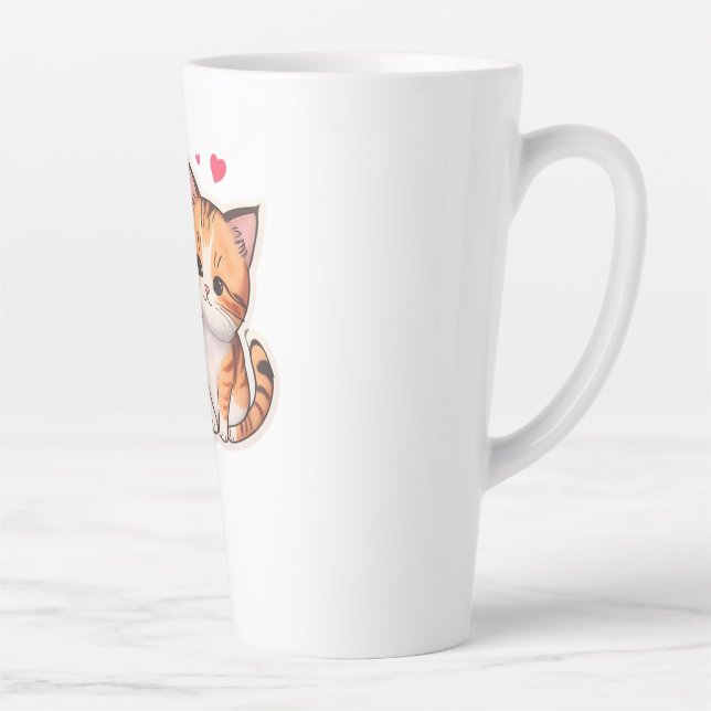 Tasse Latte “Purr-fect Pair” “Double the Whiskers, Double the  (Droite)