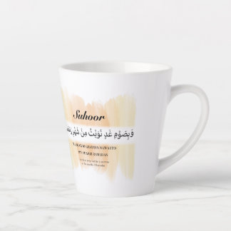 Tasse Latte Ramadan Mug, Iftar & Suhoor Dua, Grandes Peintes  