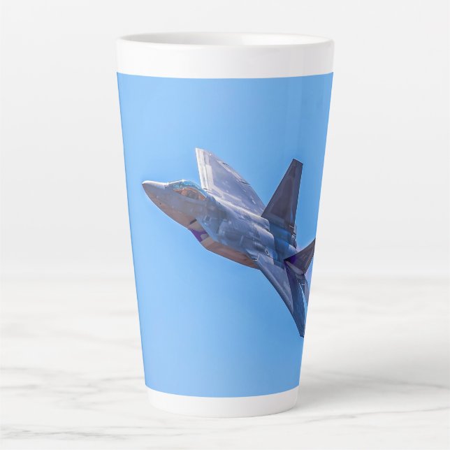 Tasse Latte Raptor F-22A de Lockheed Martin (Devant)