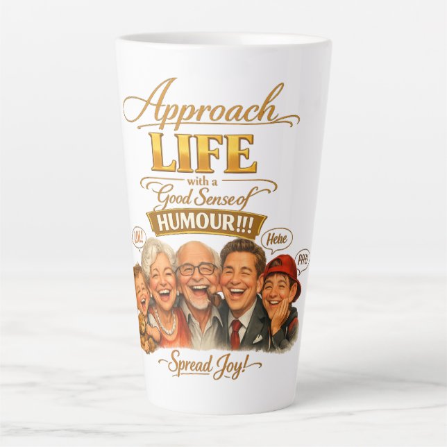 Tasse Latte Rayonner de joie (Devant)