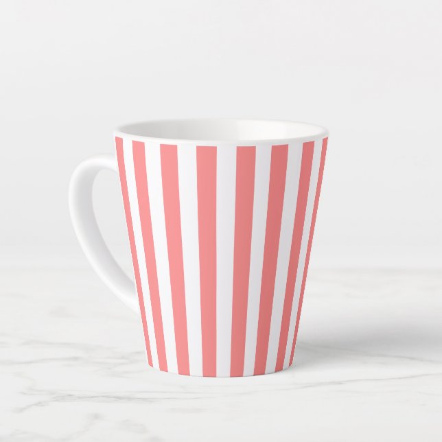 Tasse Latte Rayures (Angle gauche)