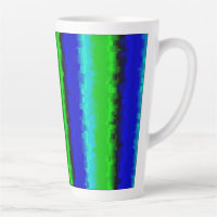 Rayures de verre brisé bleu vert
