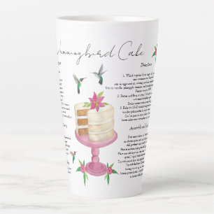 Tasse Latte Recette de gâteau aux colibris