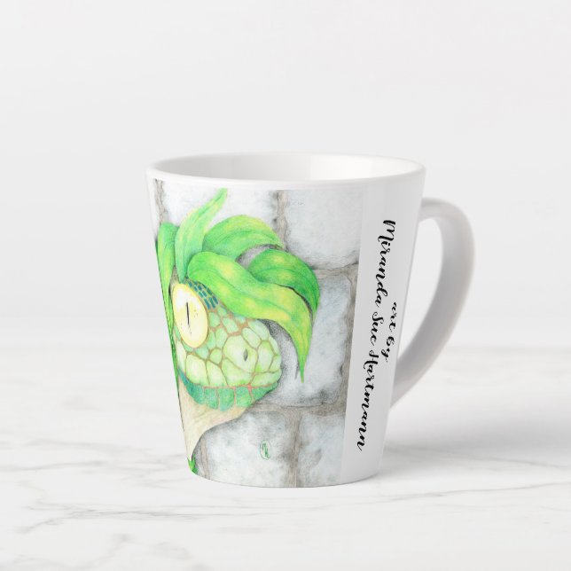 Tasse Latte "Recluse Reptilien" (Angle droit)