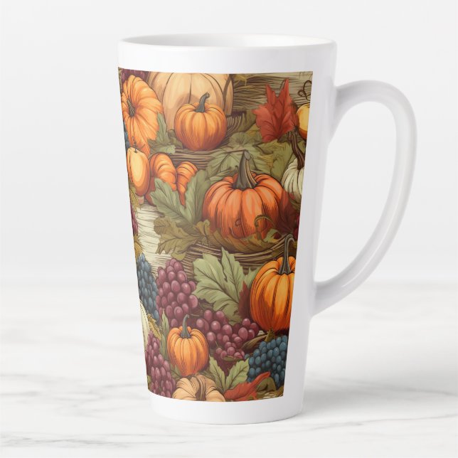 Tasse Latte Récolte d'automne (Droite)