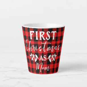 Tasse Latte Red Buffalo premier Noël en maman Noël