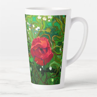 TASSE LATTE RED ROSE