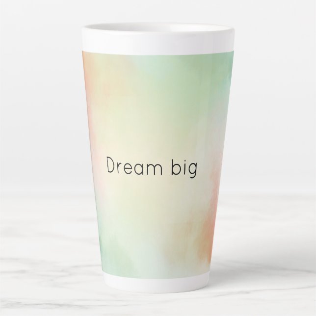 Tasse Latte Red Yellow Blush Tie (Devant)