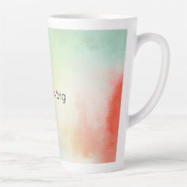 Tasse Latte Red Yellow Blush Tie