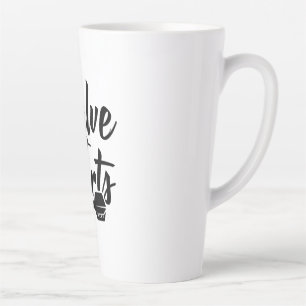 Tasse Latte Réduire de moitié les fléchettes