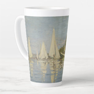 Tasse Latte Régates à Argenteuil, peinture à l'huile, Claude M