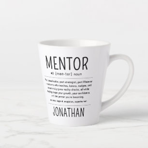 Tasse Latte Remerciement de mentor coach conseiller drôle pers