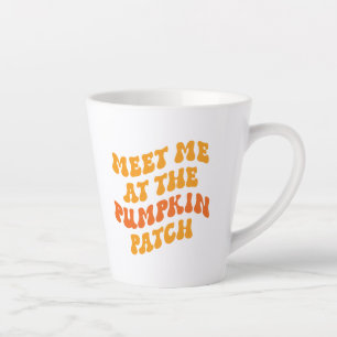 Tasse Latte Rencontrez-Moi Au Patch Citrouille