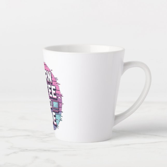 Tasse Latte Répéter le code du sommeil - Programmeur minimalis (Droite)