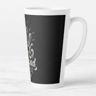 Tasse Latte Répétition du sable Surf Sun