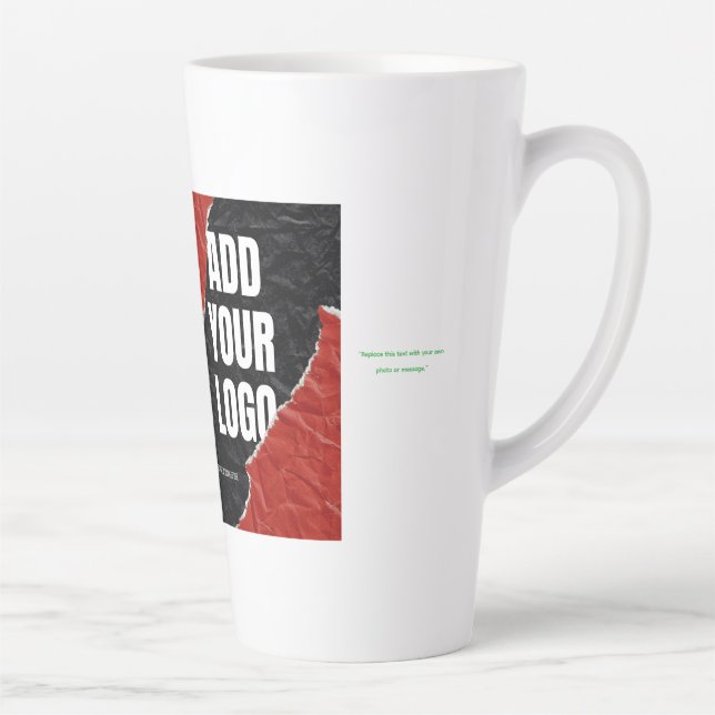 Tasse Latte Replace this text with your own photo or message (Droite)