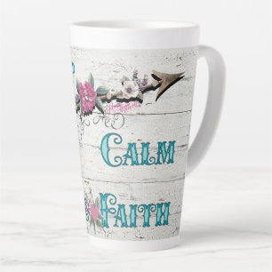 Tasse Latte Restez calme Ayez foi