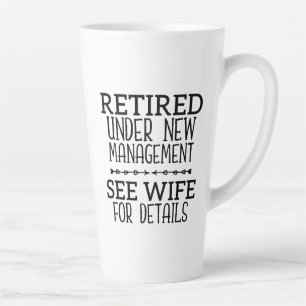 Tasse Latte Retraité Sous Nouvelle Gestion Voir Femme Pour Plu