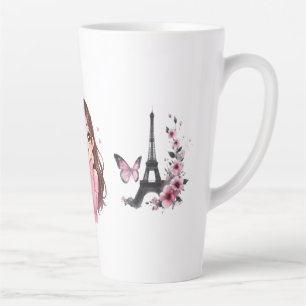 Tasse Latte Rêve éveillé rose Sourire chaleureux Sucre & Solei