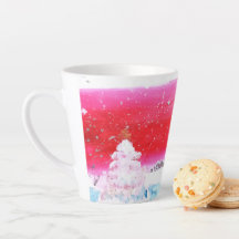 Rêver d'une Coupe de café de Noël blanche