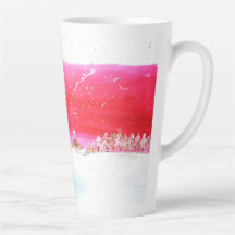 Rêver d'une Coupe de latte de Noël blanche