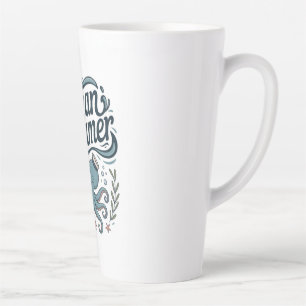 Tasse Latte Rêveur Océanique Petit Poulpe Mignon avec Élément