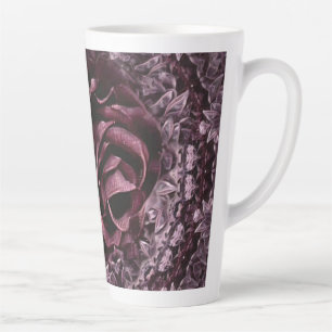 Tasse Latte Rose Mandala