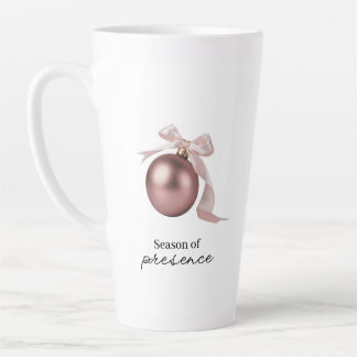 TASSE LATTE ROSE POUDRÉ POUR LES FÊTES CHIC