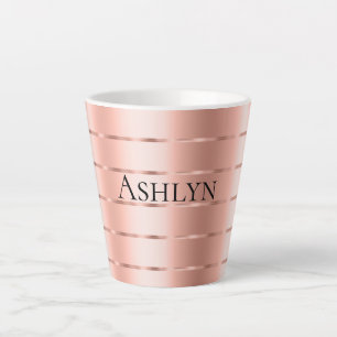 Tasse Latte Ruban Rose Gold 