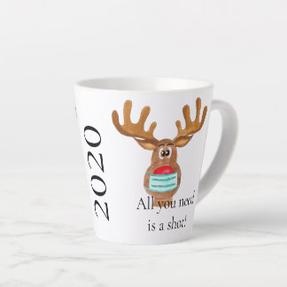 Tasse Latte Rudolph le renne masqué du visage