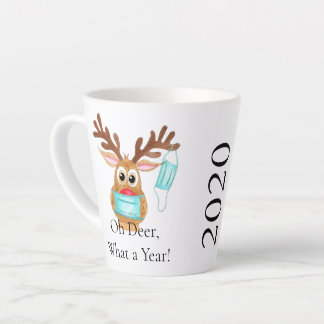 Tasse Latte Rudolph le renne masqué du visage