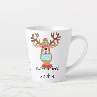 Tasse Latte Rudolph le renne masqué du visage