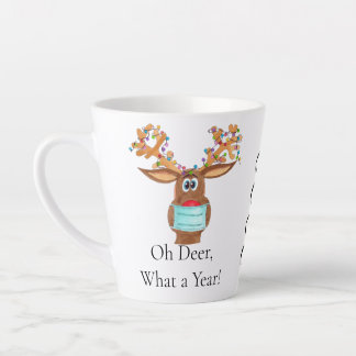 Tasse Latte Rudolph le renne masqué du visage