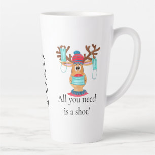 Tasse Latte Rudolph le renne masqué du visage