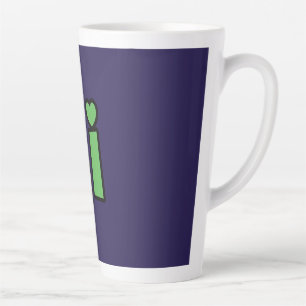 Tasse Latte Salut néon, cœur inclus 🌿 Lumineux dans le noir "