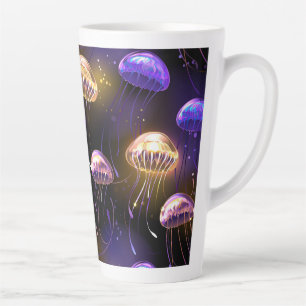 Tasse Latte Sans joint avec méduse éclatante