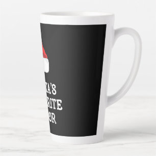 Tasse Latte Santas Acteur favori Christmas Actrice intérimaire
