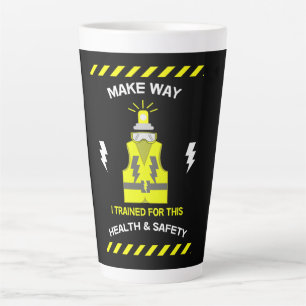 Tasse Latte Santé Et Sécurité Drôle   NEBOSH   Officier   Latt
