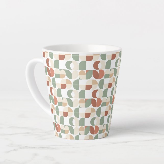Tasse Latte Scandi Geometric (Angle gauche)