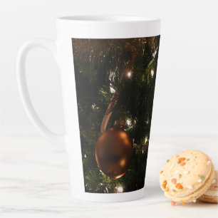 Tasse Latte Scène de vacances de l'arbre de Noël III